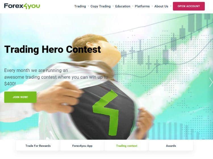 forex4you-homepage forex4you homepage