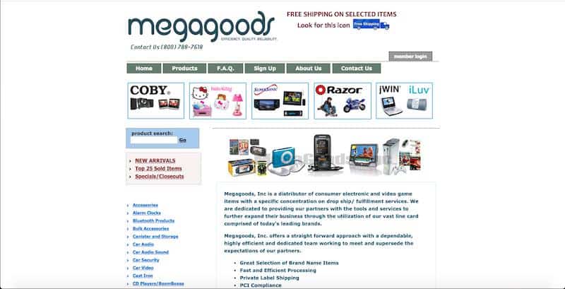 Megagoods - dropshipping platform