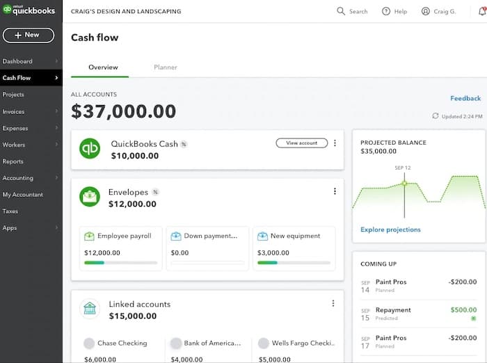 quickbooks-cash-flow QuickBooks Cash Flow