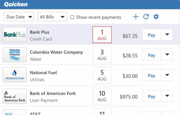 quicken-bill-management Quicken bill management