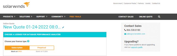 solarwinds-database-performance-analyzer-pricing