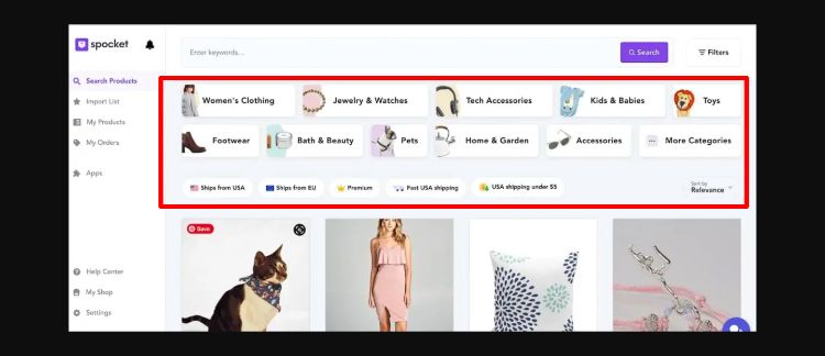 spocket user experience